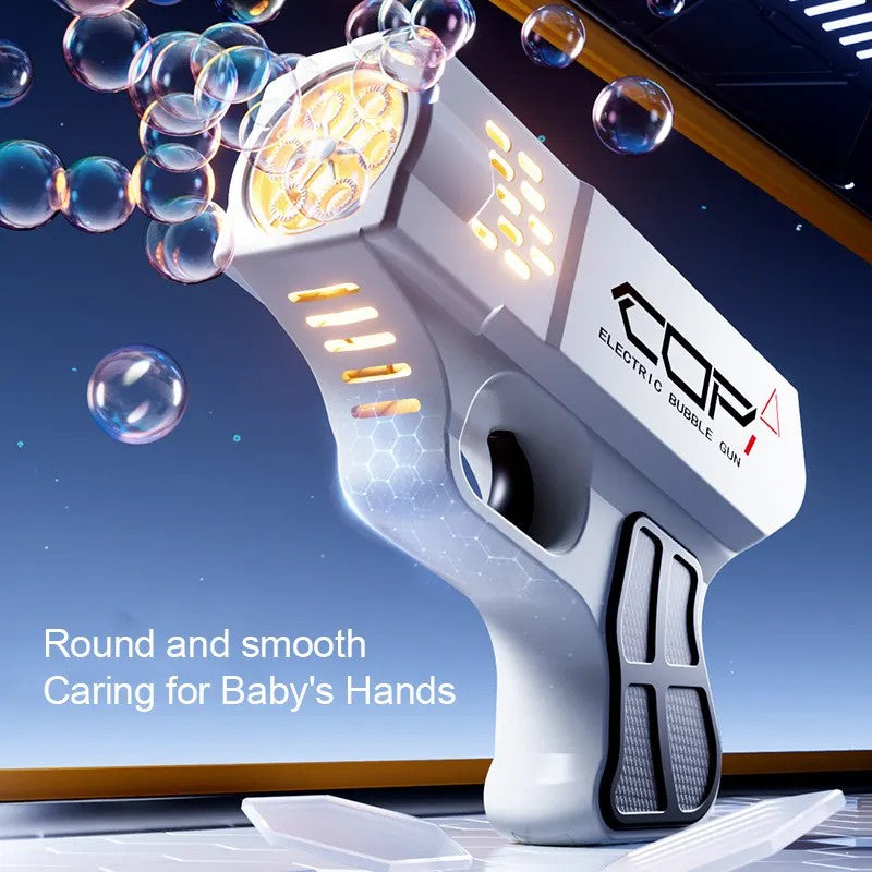 Machine à Bulles Électrique Automatique – Modèle Spacial + 2 Liquides Savon + Batterie Rechargeable