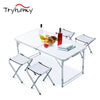 Ensemble Table + 4 Chaises Pliante | Idéal Interieur Et Extérieur