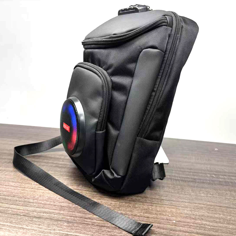 Sac Bandoulière Rechargeable avec Haut-Parleur Bluetooth 🔊 | Enceinte Portable USB TF FM 🎵 avec Mot de Passe Sécurisé 🔐