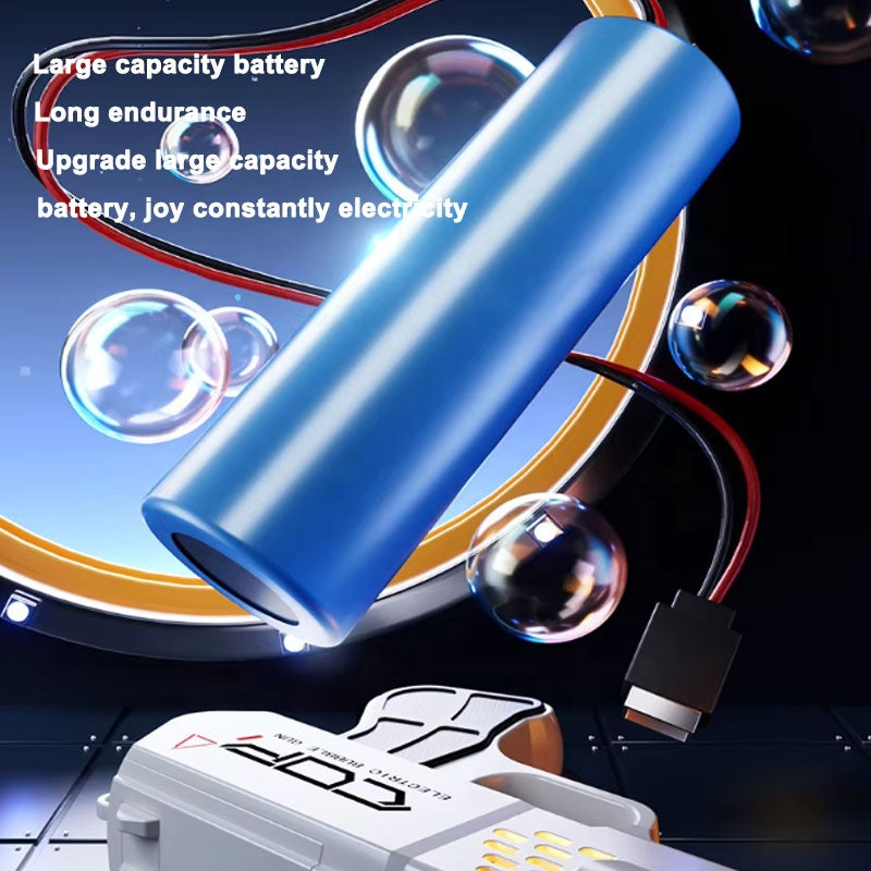 Machine à Bulles Électrique Automatique – Modèle Spacial + 2 Liquides Savon + Batterie Rechargeable