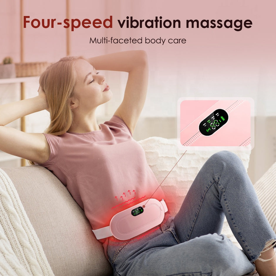 Coussin Chauffant Menstruel USB – Ceinture Chauffante pour Soulager les Douleurs et Crampes Menstruelles