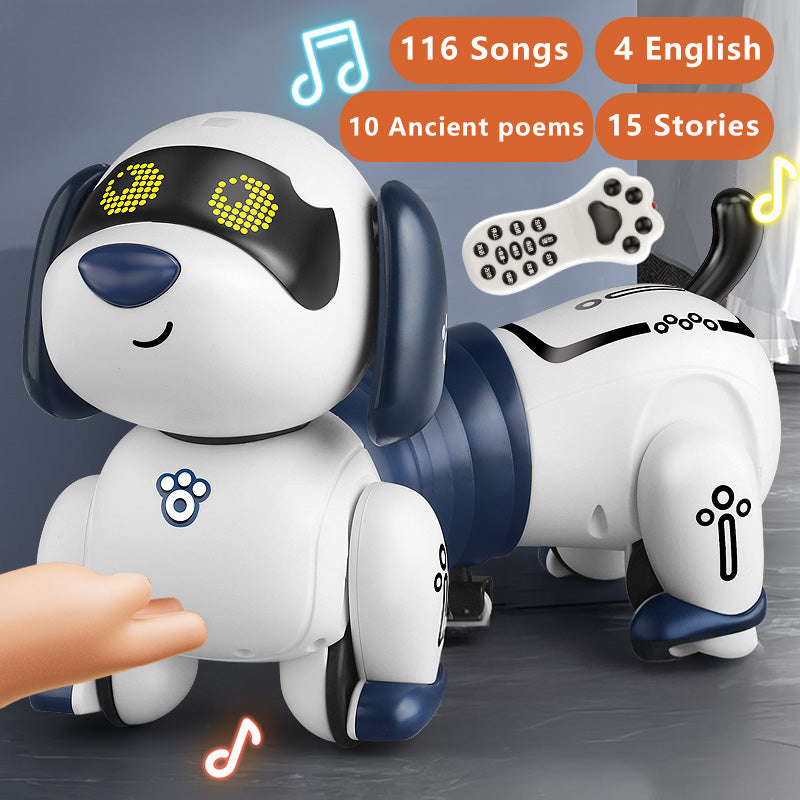 Robot Chien Télécommandé pour Enfants avec Lumières & Musique