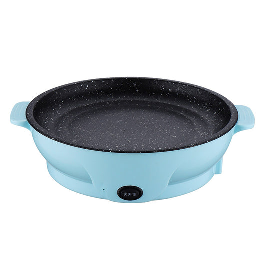 Poêle Électrique Multifonction 22 cm – 600W | Antiadhésive, Sans Fumée, Contrôle de Température