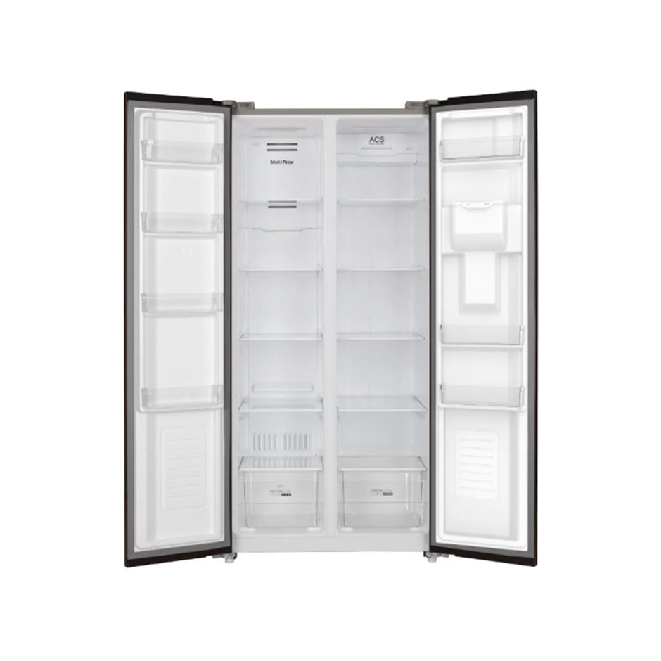 Intérieur du Réfrigérateur Américain NASCO 425L avec Distributeur d’Eau – SNASF2-62,V1WD