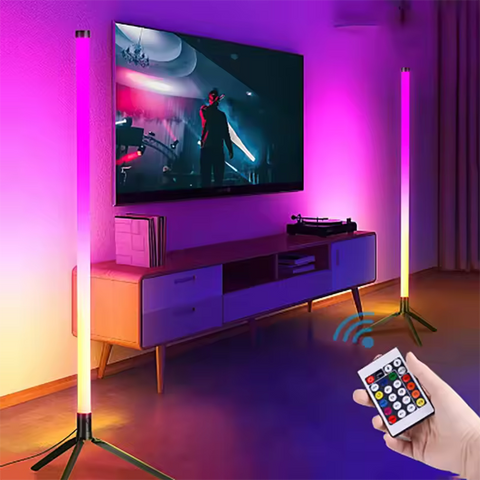 Lampadaire LED RGB Multicolore avec télécommande
