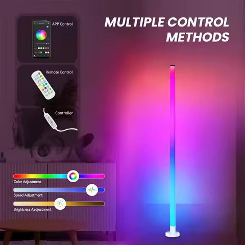 Lampadaire LED RGB Multicolore avec telecommande