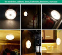 Lampe LED Rechargeable Sans Fil avec Détecteur de Mouvement vue sur 6 angles