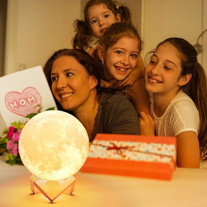 Lampe Lune LED avec Humidificateur en famille