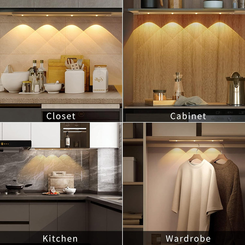 Lampe capteur mouvement 3 modes sur 4 plans