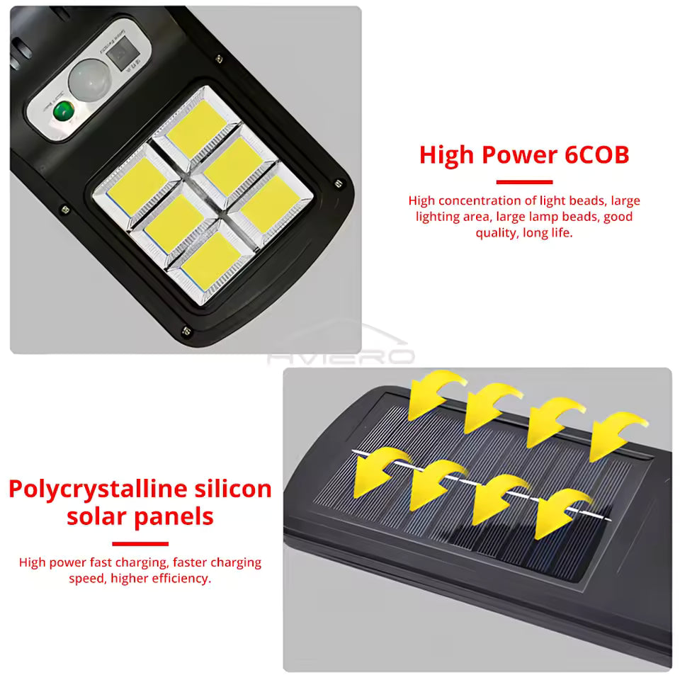 Lampe murale solaire LED IP65 polycrysralline silicon