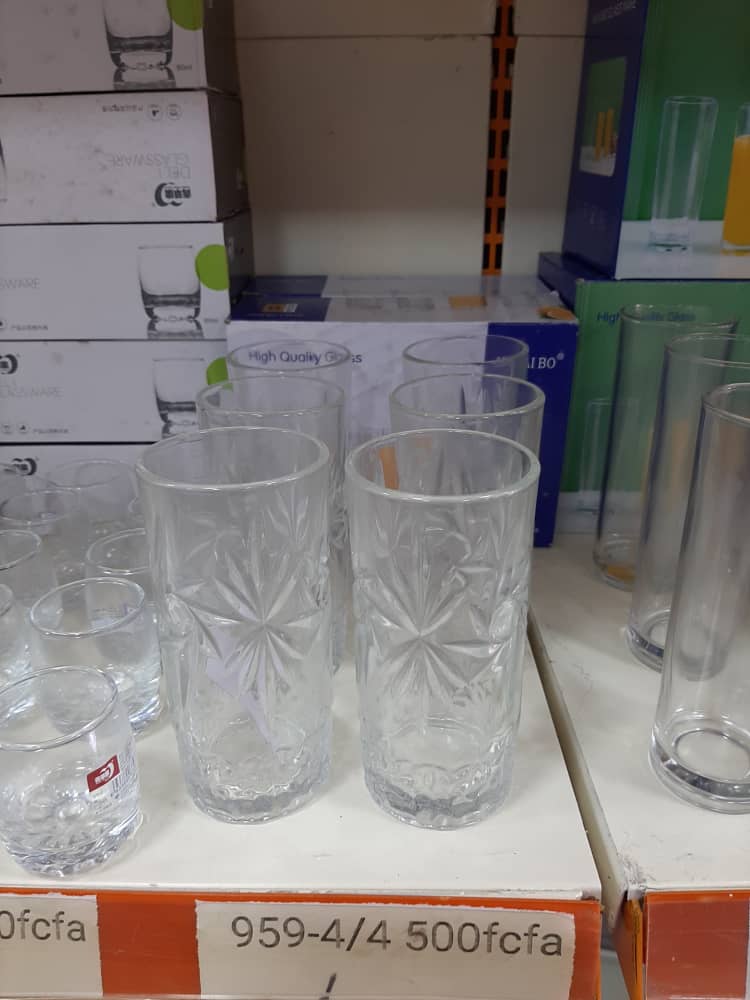  Lot de 6 Verres Décorés 