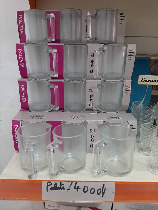 Ensemble de 3 Mugs à Café en Verre