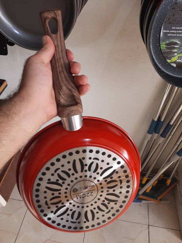 Poêle Antiadhésive en Granite 22 cm vue en arrière