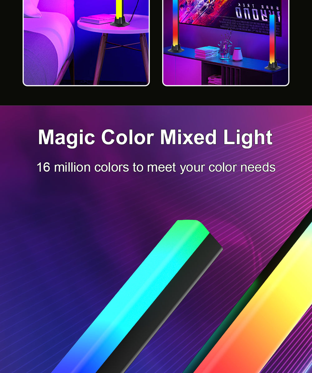 Barre lumineuse LED de bureau intelligent