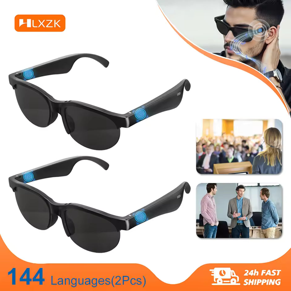 Lunettes Bluetooth Intelligentes avec Écouteurs Intégrés, Musique & Appels Mains Libres – Version Bluetooth Imperméable