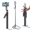 Stabilisateur de Cardan AI avec Suivi Facial – Bâton de Selfie Sans Fil & Trépied Bluetooth iOS Android