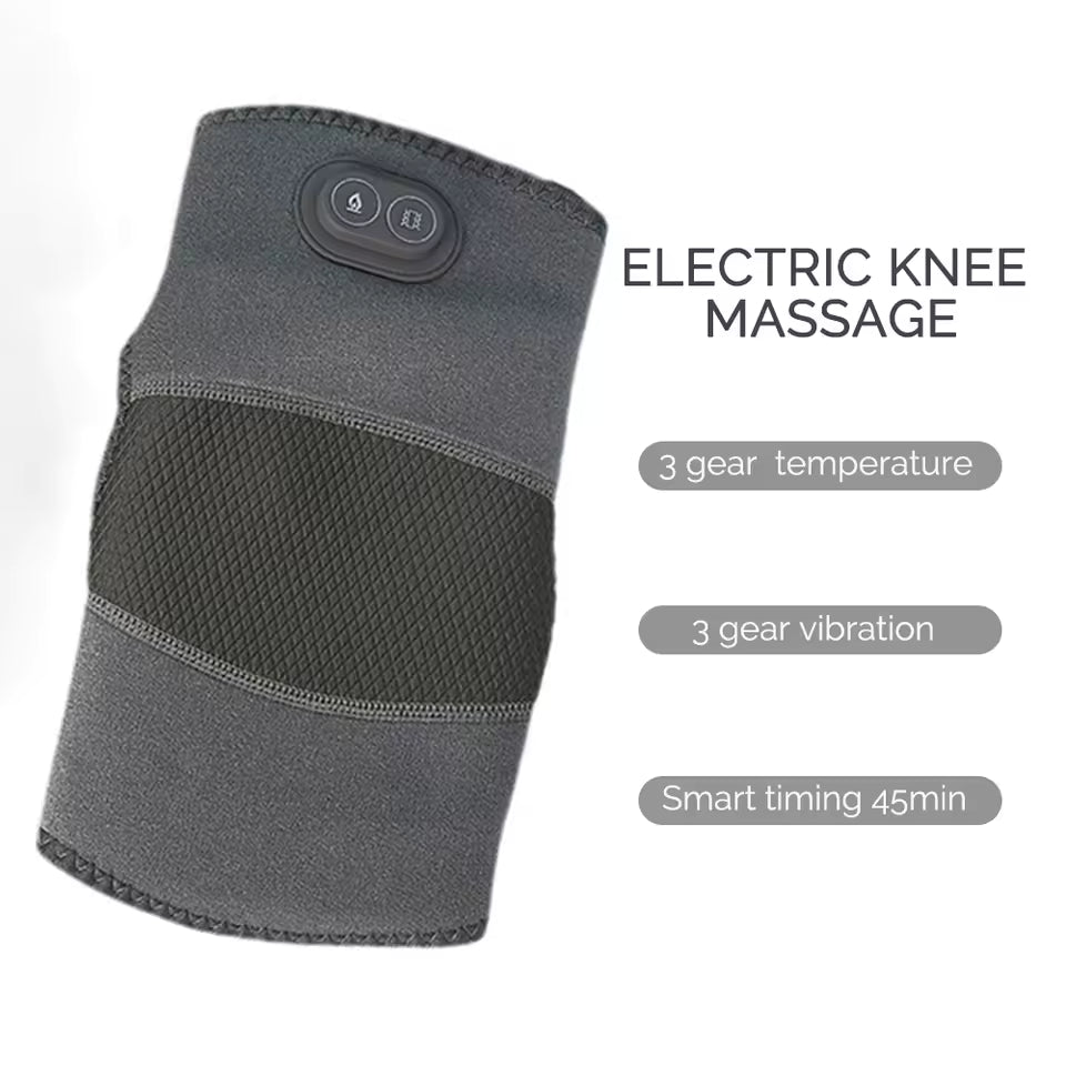 Orthèse Multifonctions Genou,coude Électrique Chauffante avec Vibration – Massage Intelligent & Soutien Articulaire