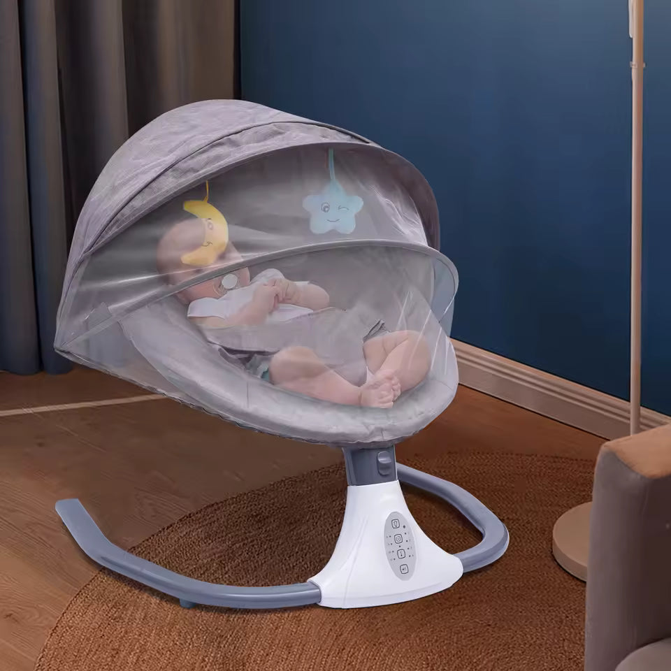 Bascule pour Bébé Télécommandée  – balance Automatique avec Musique Bluetooth