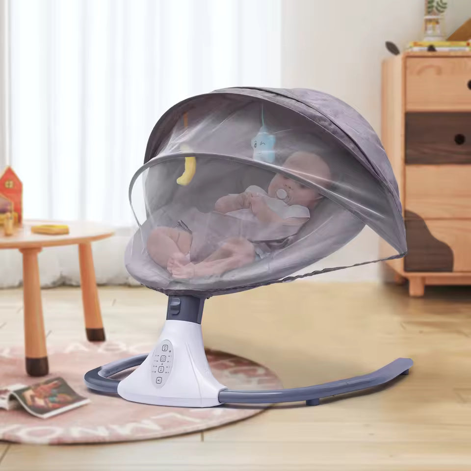 Bascule pour Bébé Télécommandée  – balance Automatique avec Musique Bluetooth