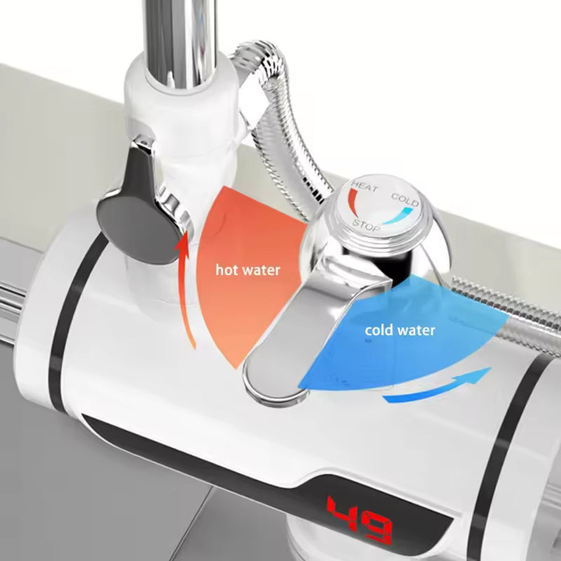 🛁 Chauffe-Eau Instantané  Multifunction– Robinet Électrique Et Douche