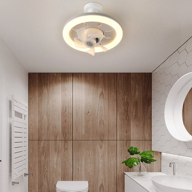Ventilateur de plafond LED 2 en 1 avec télécommande – Lumière réglable, silencieux et design