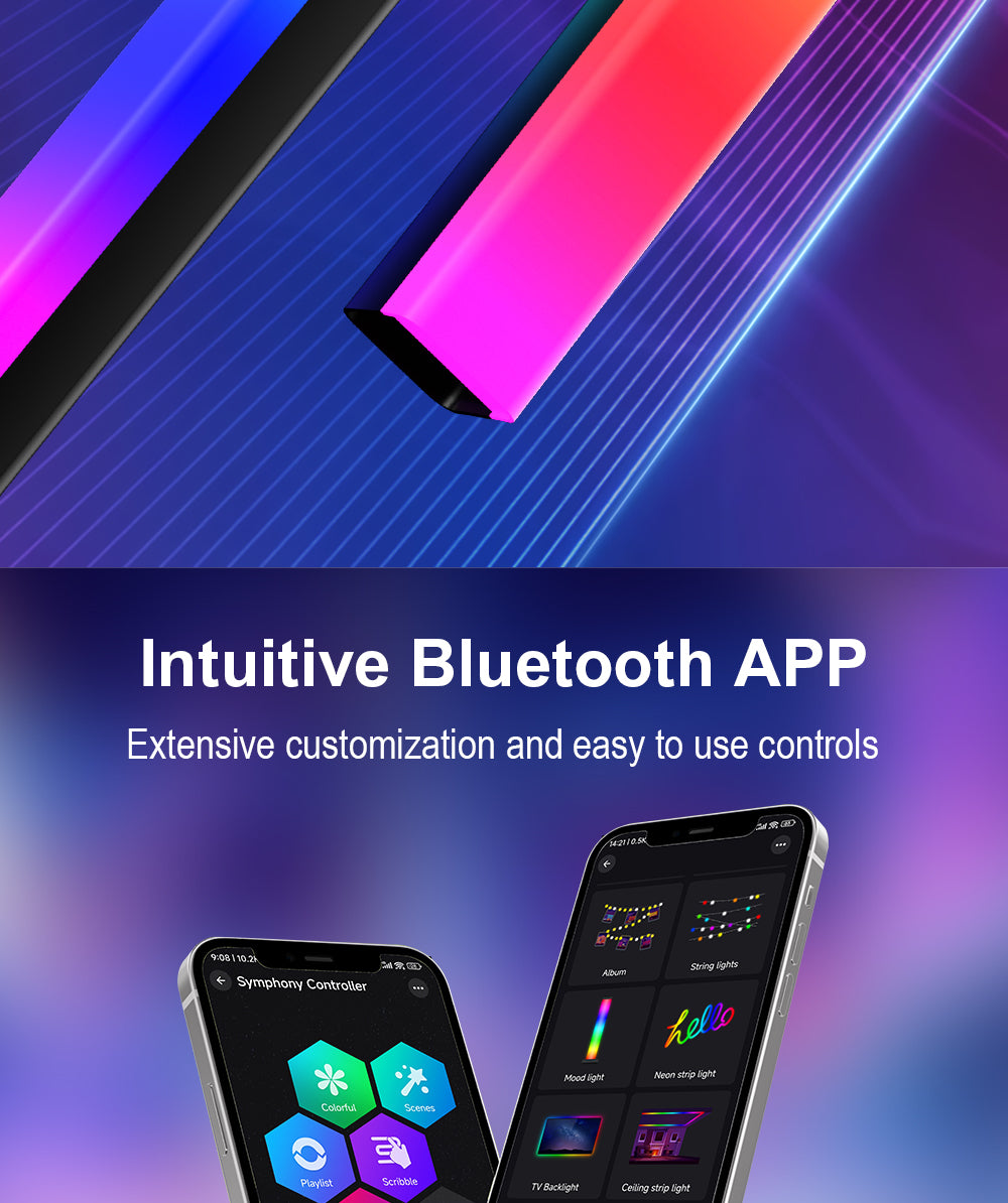 Barre lumineuse LED de bureau intelligent