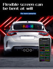 LED affichage flexible APP Bluetooth écran publicitaire couleur autocollant intelligente  écran souple affichage