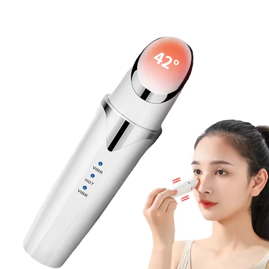 Stylo de Beauté Thermique pour Yeux – Anti-Cernes, Anti-Rides, Massage Vibrant, Soin Contour des Yeux