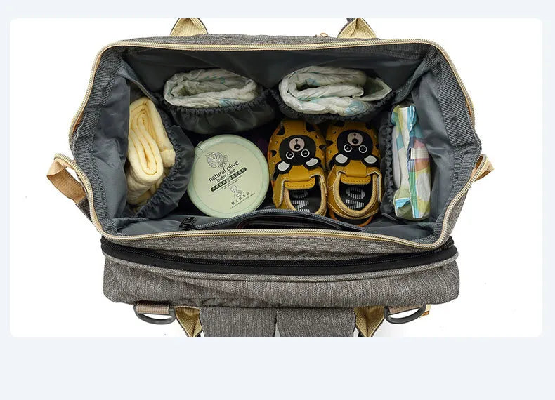 Sac à Langer Tote Imperméable Grande Capacité vue de l'interieur