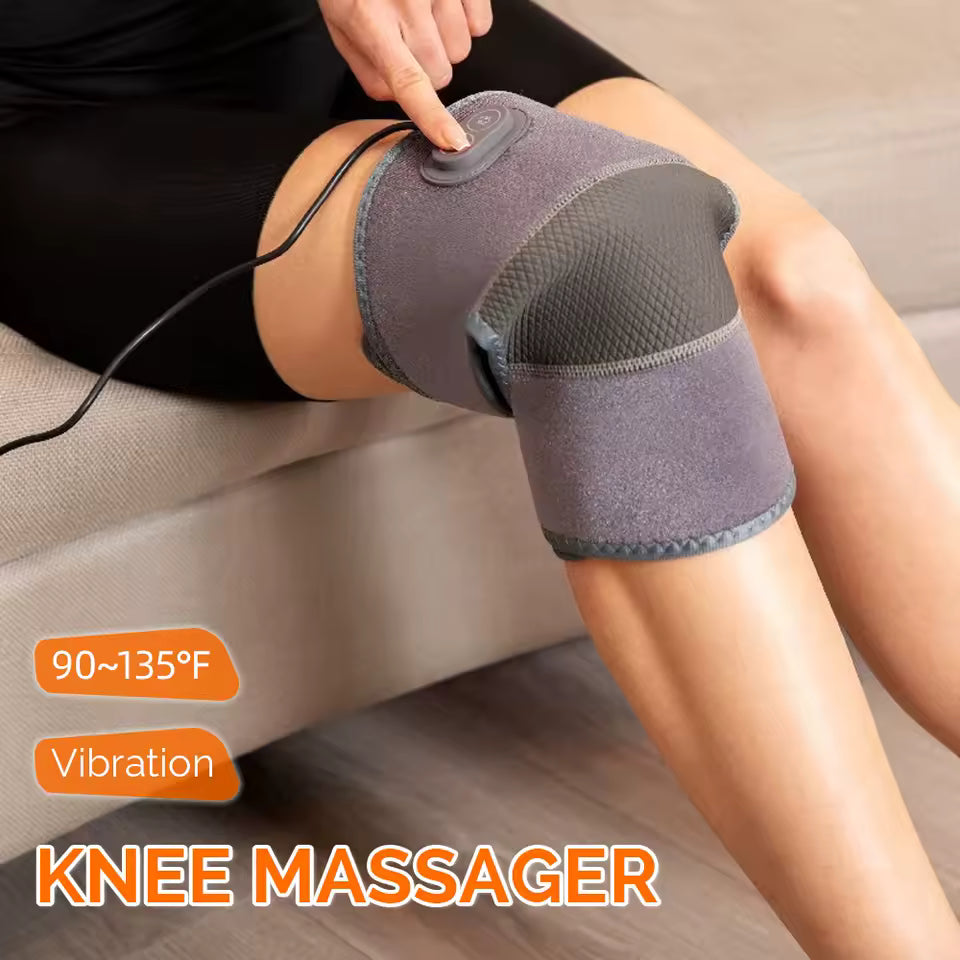 Orthèse Multifonctions Genou,coude Électrique Chauffante avec Vibration – Massage Intelligent & Soutien Articulaire