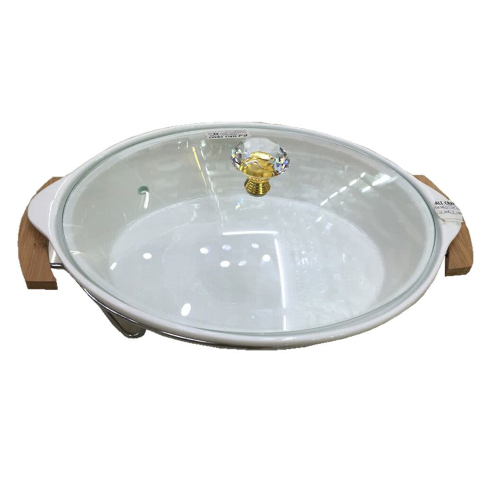Soupière Ronde en Porcelaine vue d'en haut