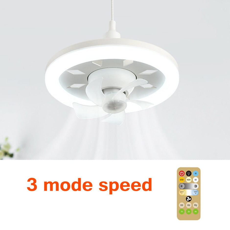 Ventilateur de plafond LED avec télécommande 3 mode