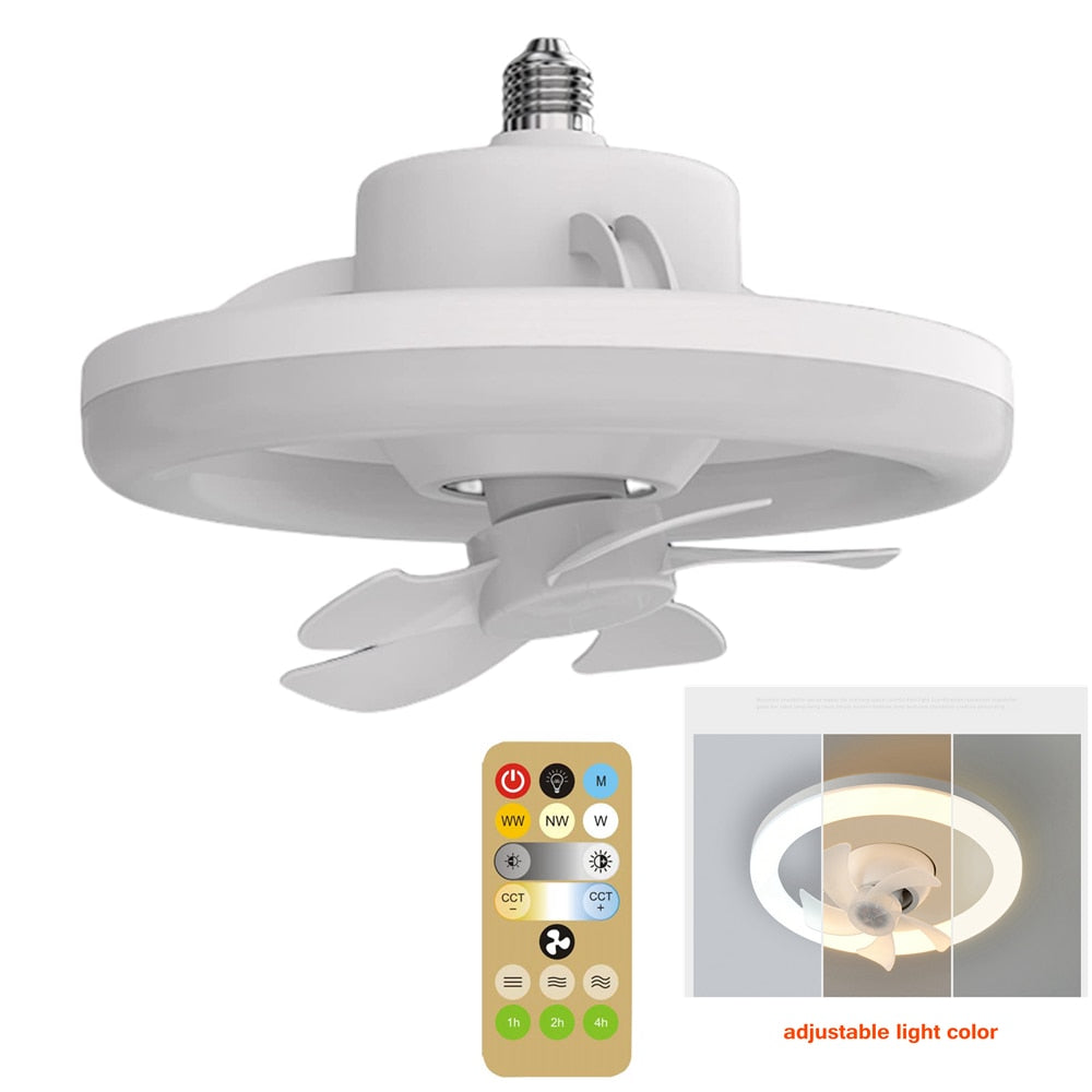 Ventilateur de plafond LED avec télécommande