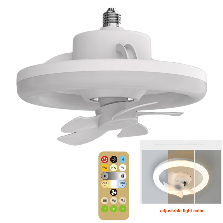Ventilateur de plafond LED avec télécommande