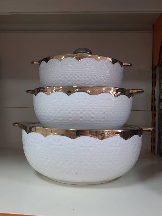 soupiere porcelaine series de 3