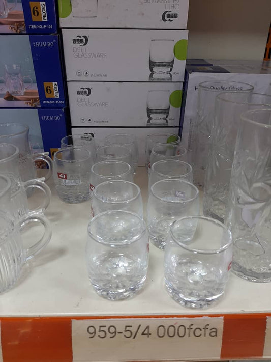 ensemble petit verre de 6