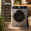 Machine à Laver Midea 21KG Front Load Inverter 1300 RPM – MF600W210B/S