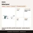 Ampoule LED 20W culot B22 baïonnette – lumière blanche 6500K | Akko Star - RAQO