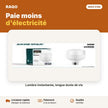 Ampoule LED 20W culot B22 baïonnette – lumière blanche 6500K | Akko Star - RAQO
