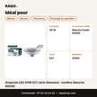 Ampoule LED 50W E27 série Diamond – lumière blanche 6500K | Akko Star - RAQO
