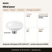 Ampoule LED globe D120 20W E27 – lumière blanche 6500K | Akko Star - RAQO