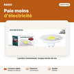 Ampoule spot LED 7W GU10 – lumière chaude 3000K | Akko Star - RAQO