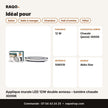Applique murale LED 12W double anneau – lumière chaude 3000K | Akko Star - RAQO