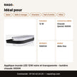 Applique murale LED 12W noire et transparente – lumière chaude 3000K | Akko Star - RAQO