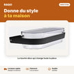 Applique murale LED 12W noire et transparente – lumière chaude 3000K | Akko Star - RAQO
