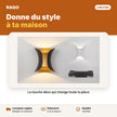 Applique murale LED 2×5W design courbé – lumière chaude 3000K - RAQO