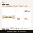 Applique murale LED 5W design vague doré – lumière chaude 3000K | Akko Star - RAQO