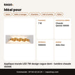 Applique murale LED 7W design vague doré – lumière chaude 3000K | Akko Star - RAQO