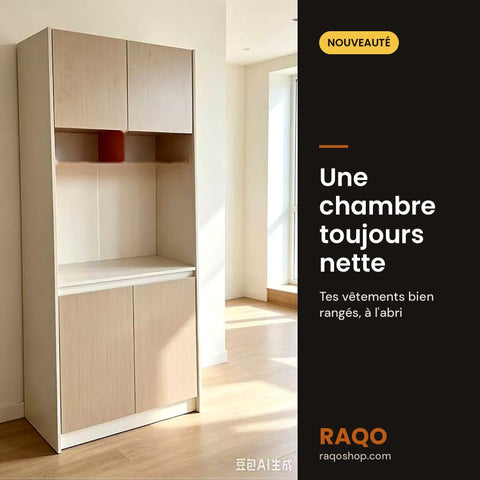 Armoire de rangement WJG-815 – 80×40×180 cm - RAQO