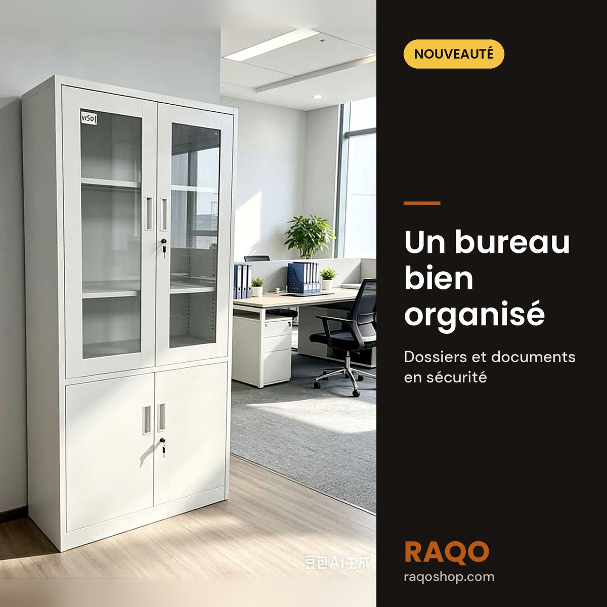 Armoire métallique WS-01A – 180×85×40 cm - RAQO